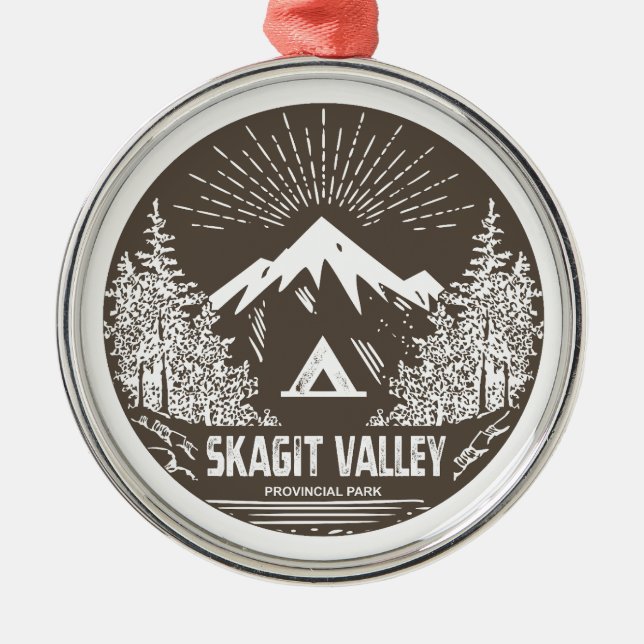 Skagit Valley Provincial Park Metal Ornament (Front)