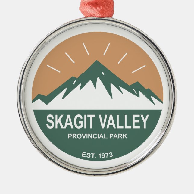 Skagit Valley Provincial Park Metal Ornament (Front)