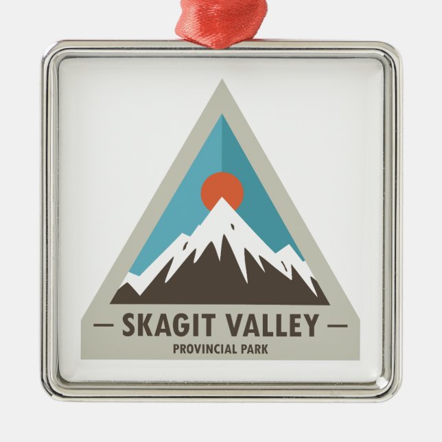 Skagit Valley Provincial Park Metal Ornament (Front)