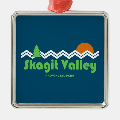 Skagit Valley Provincial Park Retro Metal Ornament