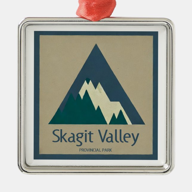 Skagit Valley Provincial Park Rustic Metal Ornament (Front)