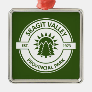 Skagit Valley Provincial Park Sun Trees Metal Ornament