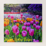 Skagit Valley Tulips Jigsaw Puzzle<br><div class="desc">Enjoy your time in piecing together these beautifully colored tulips from Skagit Valley,  Washington</div>