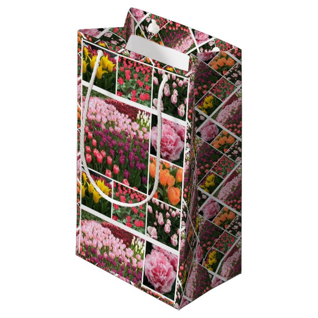 Skagit Valley, WA tulips gift back Small Gift Bag (Front Angled)