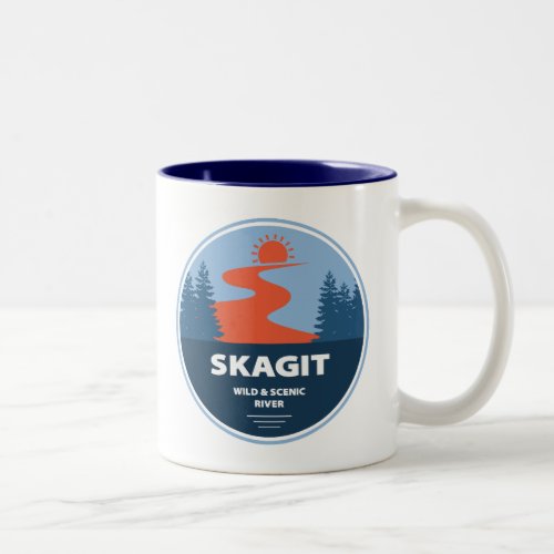 Skagit Wild And Scenic River Washington Two_Tone Coffee Mug