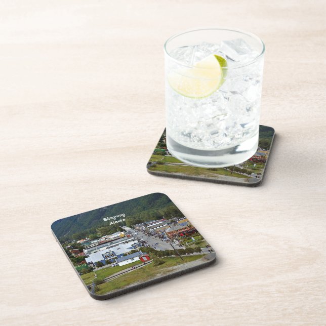 Skagway, Alaska Beverage Coaster (Right Side)