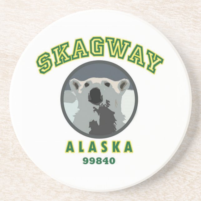 Skagway Alaska Drink Coaster (Front)