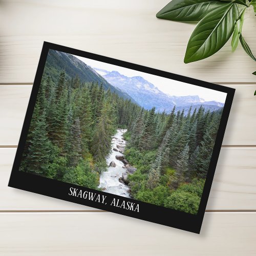 Skagway Alaska Mountains Landscape Postcard