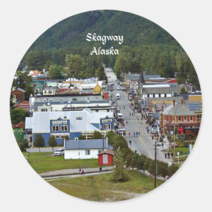 Skagway, Alaska photograph Classic Round Sticker