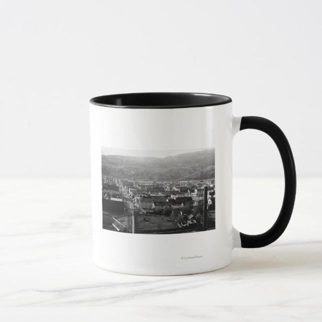 Skagway, Alaska View of 5th Avenue Photograph Mug (Right)
