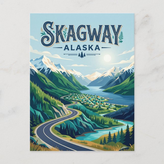 Skagway USA Postcard (Front)