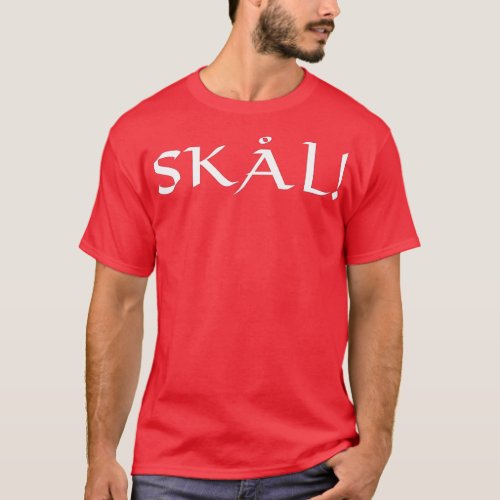 Skal Norse Drinking Cheer Pronounced Skoll Viking  T_Shirt