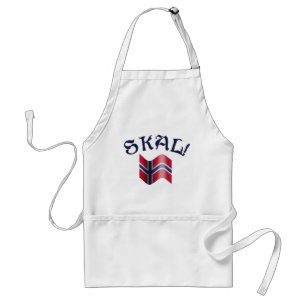Skal Norwegian Flag Norway Drinking Toast Adult Apron
