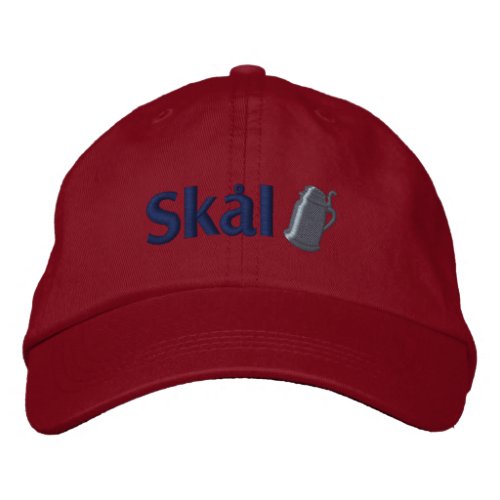 Skal Scandinavian Drinking Toast Embroidered Baseball Hat