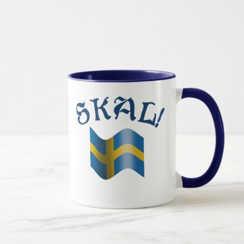 Skal Swedish Flag Toast from Sweden Mug