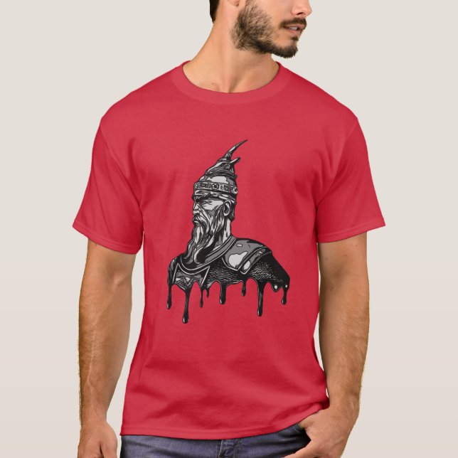 Skanderbeg Portrait T-Shirt – Albanian Pride (Front)