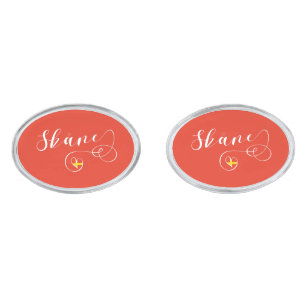 Skåne Flag Heart, Sweden, Scania Cufflinks