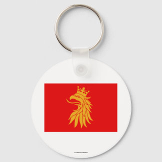 Skåne län flag keychain