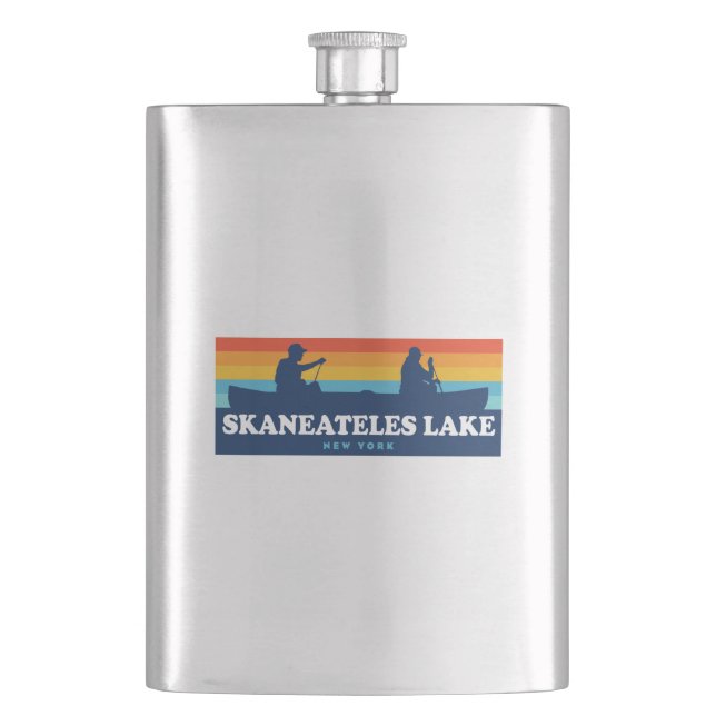 Skaneateles Lake New York Canoe Flask (Front)
