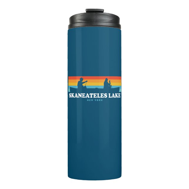 Skaneateles Lake New York Canoe Thermal Tumbler (Front)