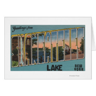 Skaneateles Lake, New York - Large Letter Scenes Cards