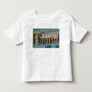 Skaneateles Lake, New York - Large Letter Scenes Toddler T-shirt