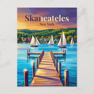 Skaneateles USA Postcard