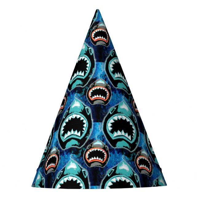Skark Mania Funny Cartoon Illustration Party Hat (Front)