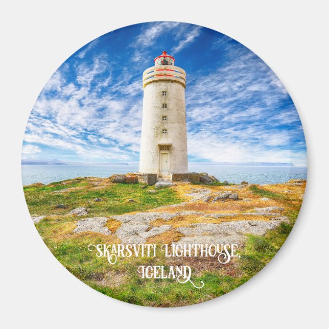 Skarsviti Lighthouse, Iceland Magnet (Front)