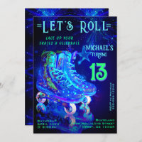 Skate Birthday Party Invitation
