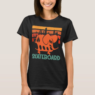 Skate Blacks Labels Elephant Vintage Sunset Citie  T-Shirt
