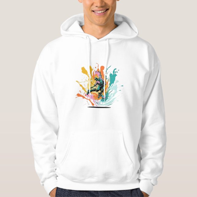 Skate Board T-Shirt Hoodie (Front)