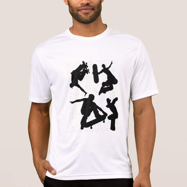 Skate Boarding Park Sports Fun  Skating Leader T-Shirt (Front)