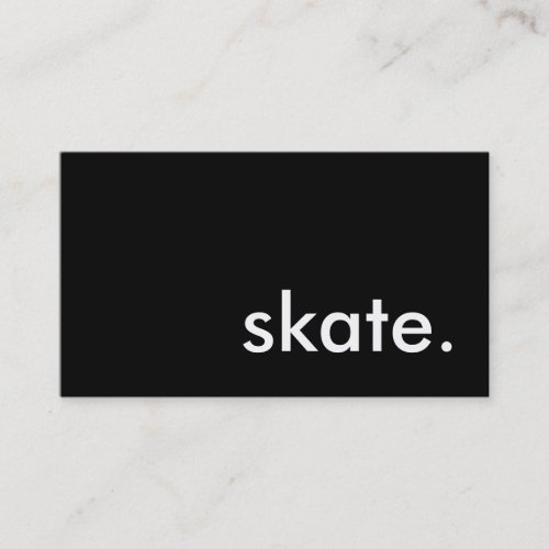 skate. business card templates