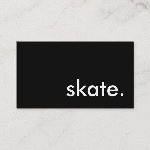 Customizable skate. business card templates