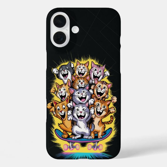 Skate Cats Squad Case-Mate iPhone Case (Back)