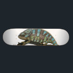 Skate chameleon skateboard<br><div class="desc">Painting oil on fabric. Designed in Barcelona</div>