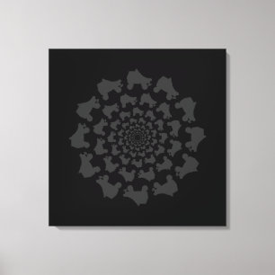 skate circle canvas print
