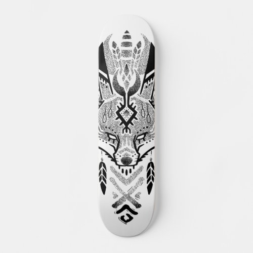 Skate de renard style tattoo badass skateboard