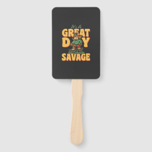 Skate Dog Great Day Savage Hand Fan