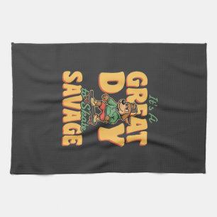 Skate Dog Great Day Savage Kitchen Towel