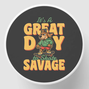 Skate Dog Great Day Savage Mini Candle Favors