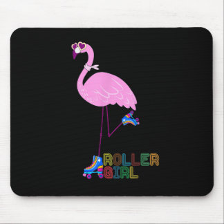 Skate Flamingo Roller Skating Flamingo Roller Skat Mouse Pad