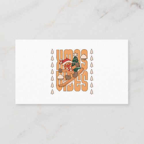 Skate Ginger Bread _ Christmas Business Card