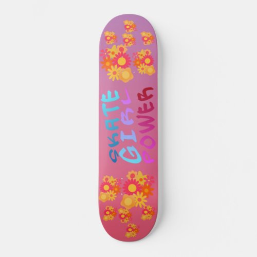 Skate Girl Power Skateboard