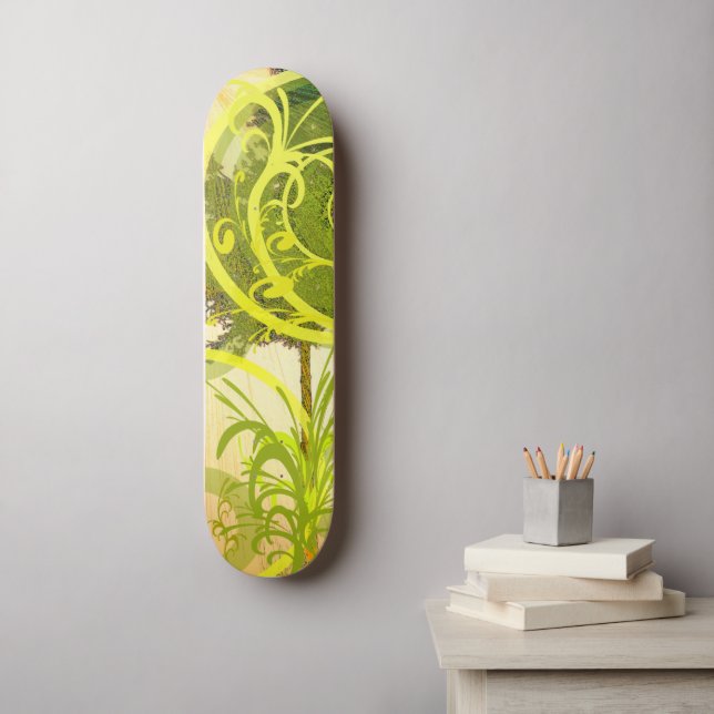 Skate Green Skateboard Deck (Wall Art)