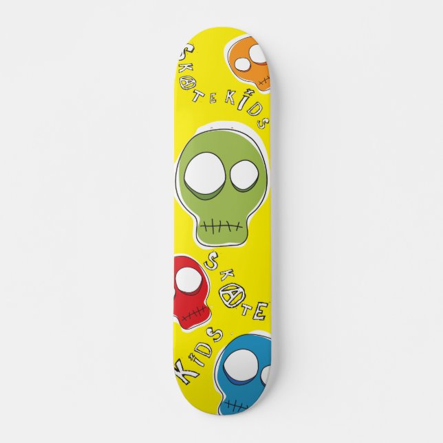 Skate Kids Skulls Mini Board (Front)
