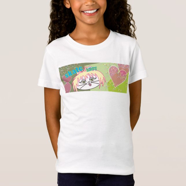 Skate Kitty love T-Shirt (Front)