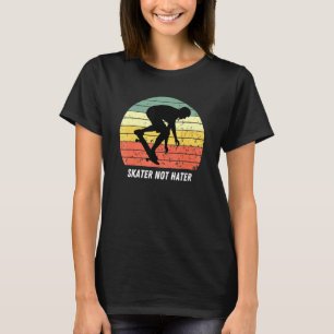Skate Not Hate Pro Skateboarders Sunset Longboard T-Shirt