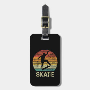 Skate Olli vintage design for skaters Luggage Tag